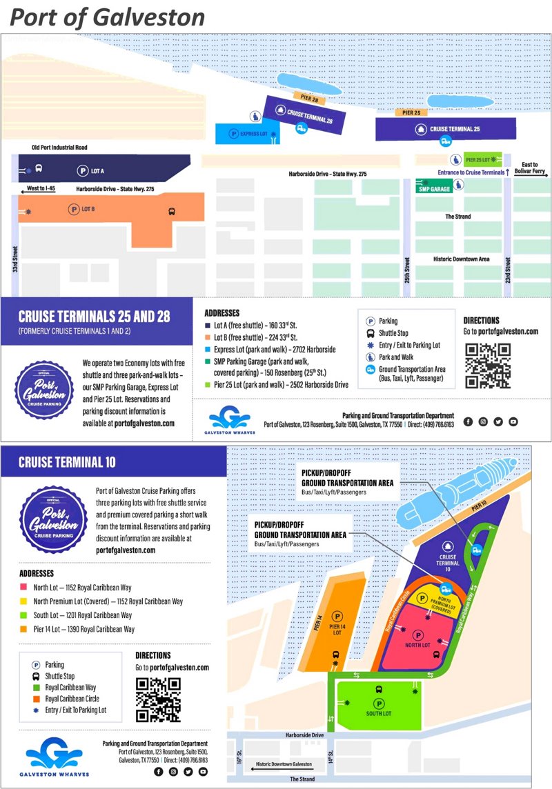 Port of Galveston Map