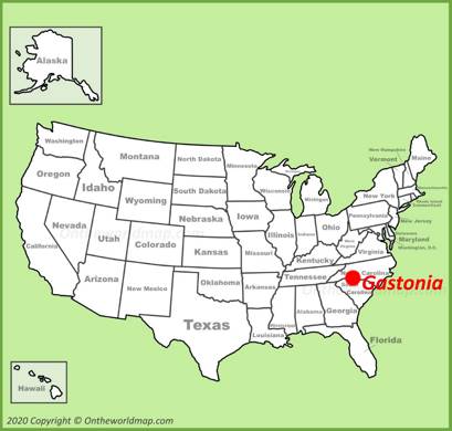 Gastonia Location Map
