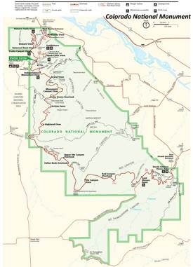 Colorado National Monument Map