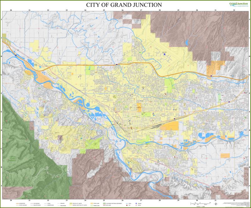 Grand Junction Street Map