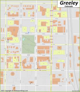 Downtown Greeley Map
