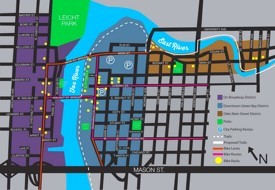 Green Bay bike map