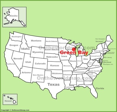Green Bay Location Map
