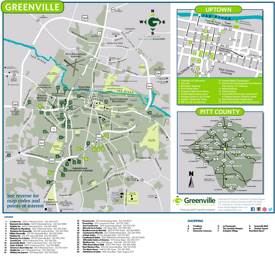 Greenville Tourist Map