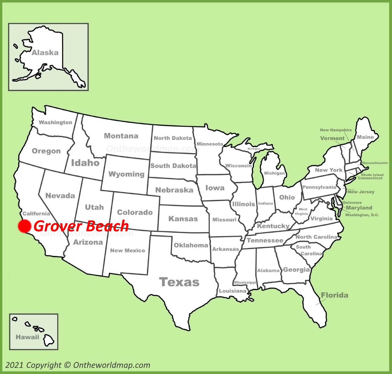 Grover Beach Location Map
