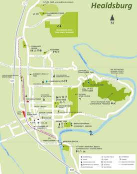 Healdsburg Park Map
