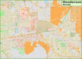 Large detailed map of Henderson