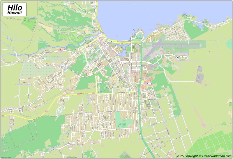 Map of Hilo