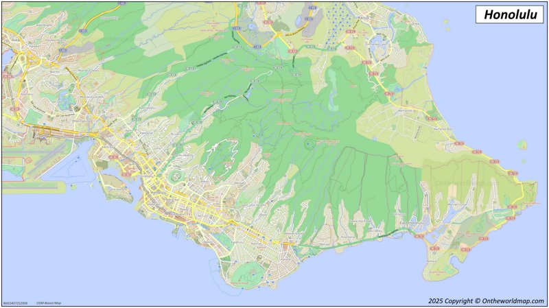 Map of Honolulu