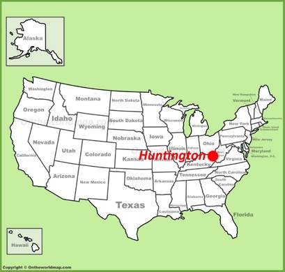 Huntington Location Map