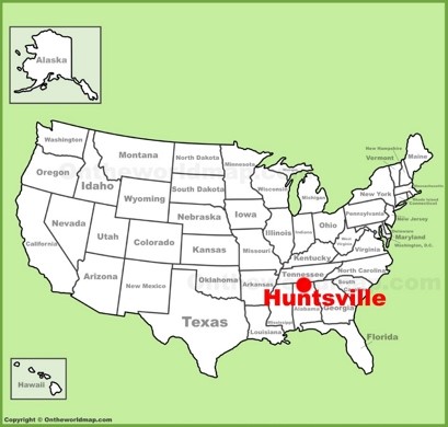 Huntsville Location Map