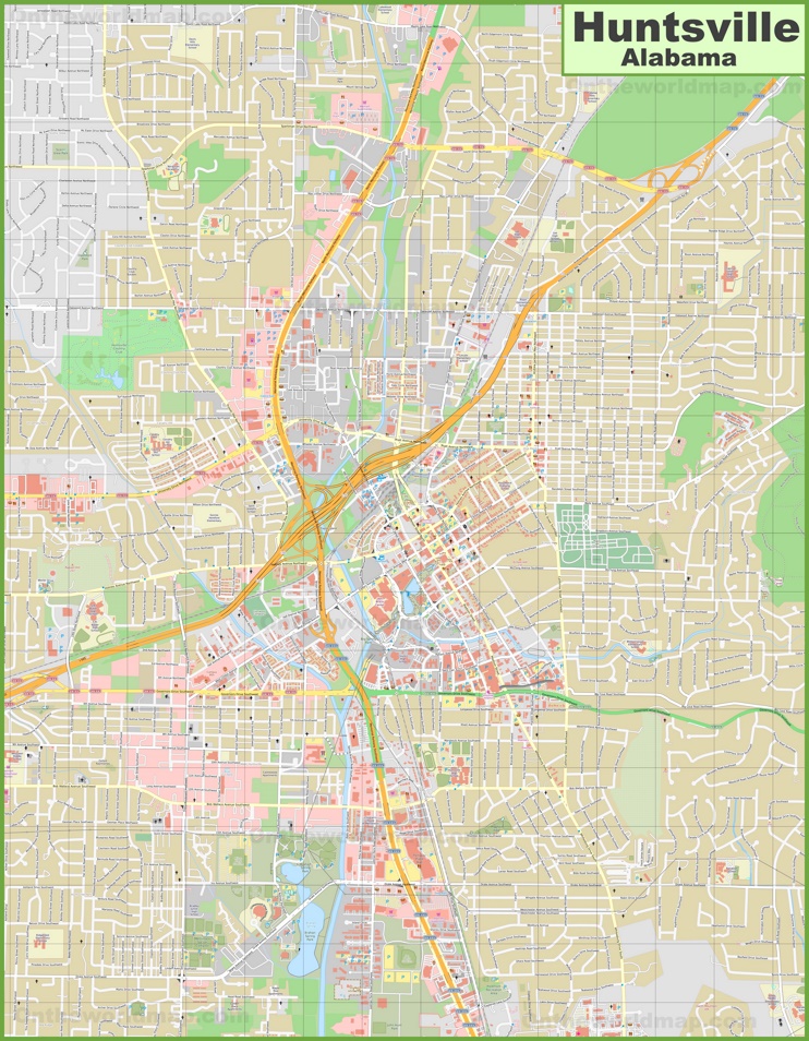 Huntsville Road Map