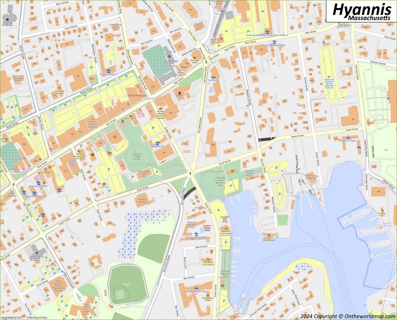 Downtown Hyannis Map