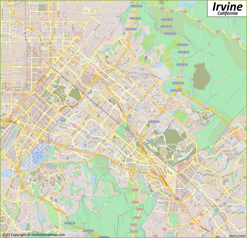 Map of Irvine