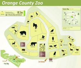 Orange County Zoo Map
