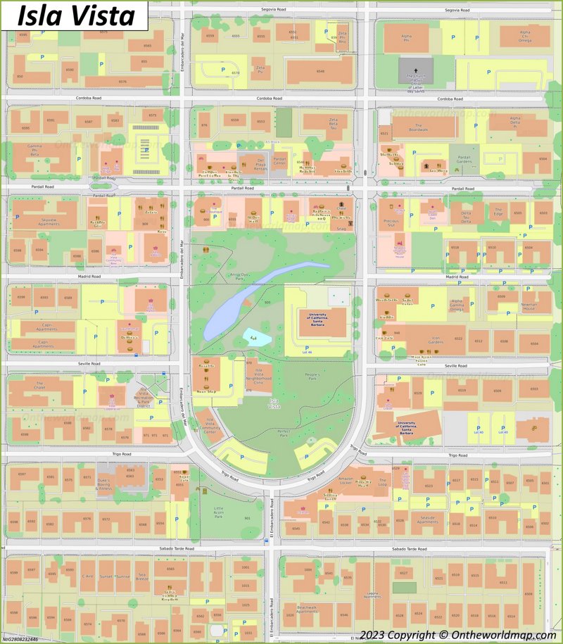 Downtown Isla Vista Map
