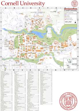 Cornell University Campus Map
