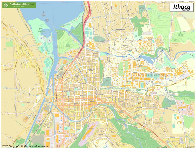 Map of Ithaca