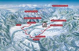 Jackson Hole Area Winter Map