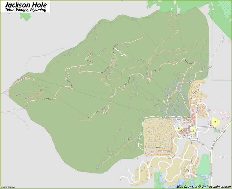 Map of Jackson Hole