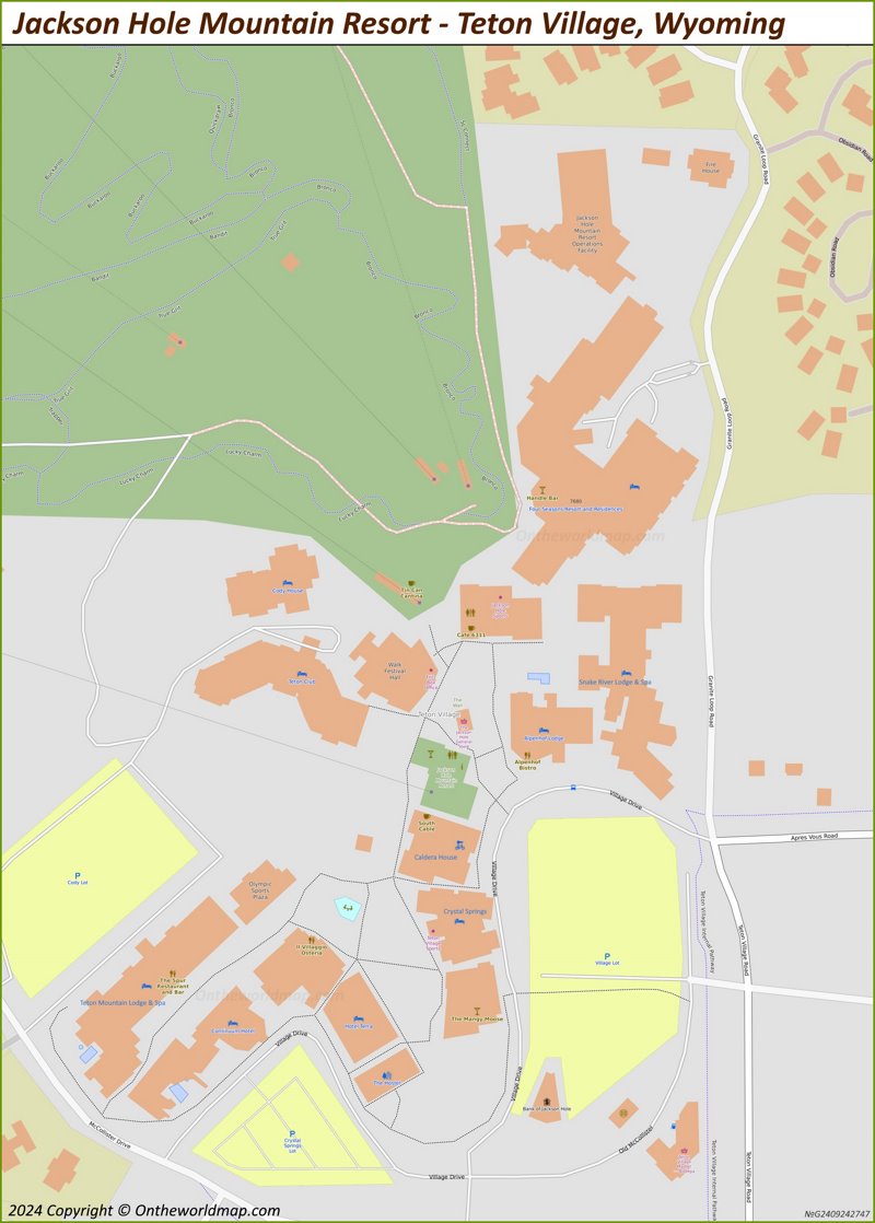 Map of Teton Village