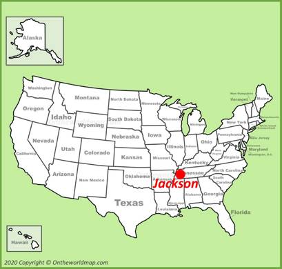Jackson TN Location Map