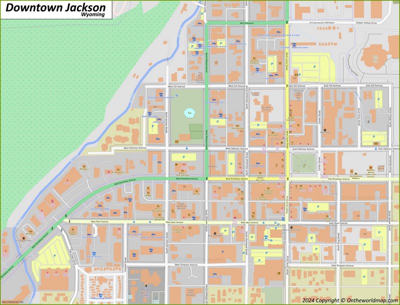 Downtown Jackson Map