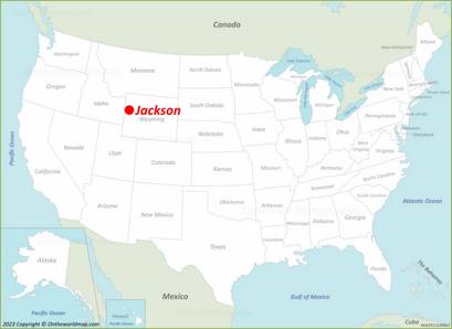 Jackson Location on the USA Map