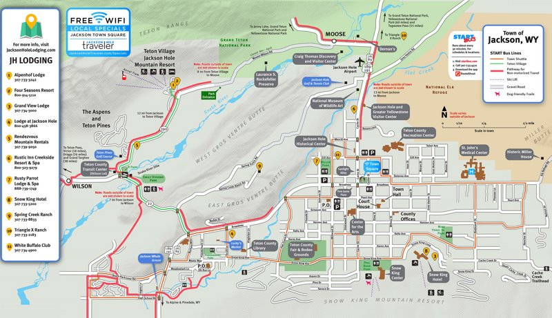 Jackson Lodging Map