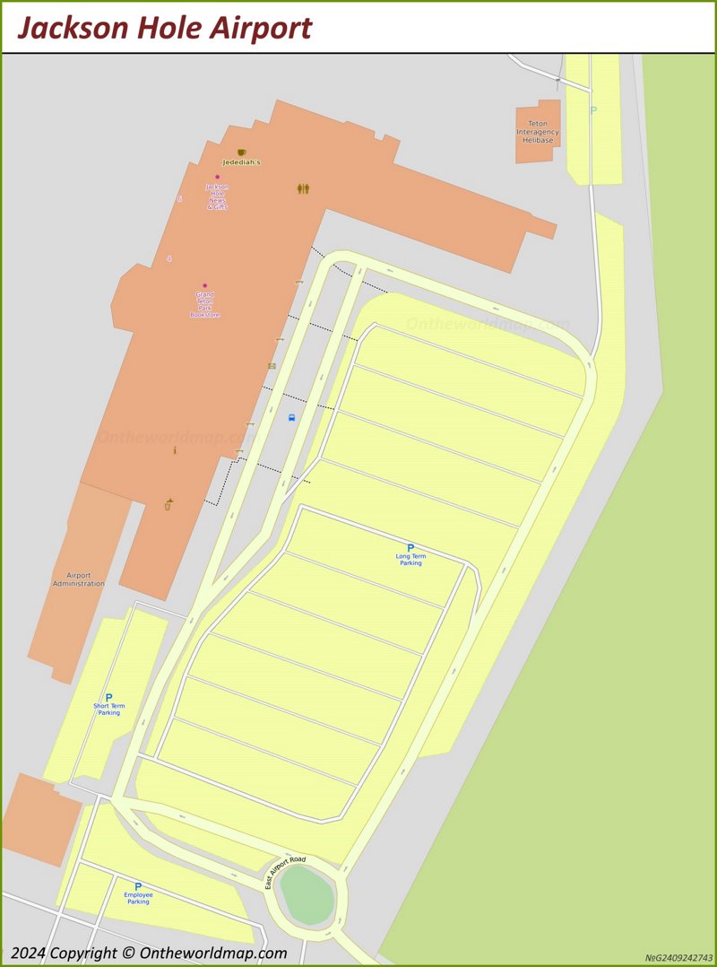 Map of Jackson Hole Airport