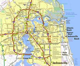 Jacksonville Area Map