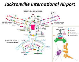 Jacksonville International Airport Map