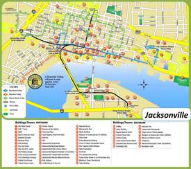 Jacksonville Tourist Map
