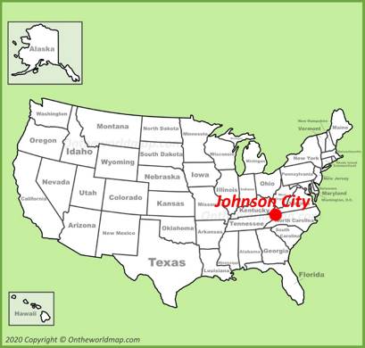 Johnson City Location Map
