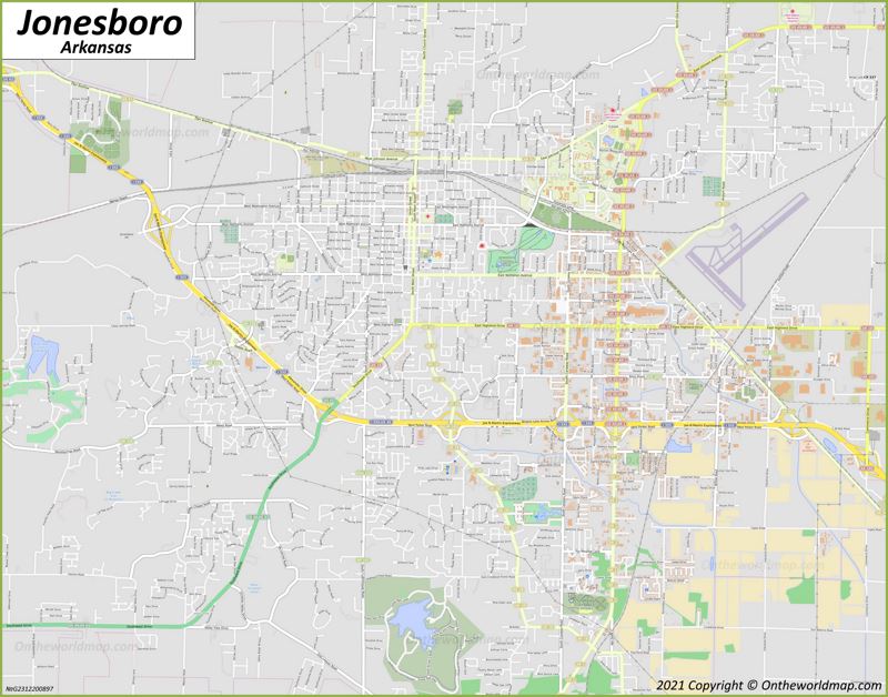 Map of Jonesboro