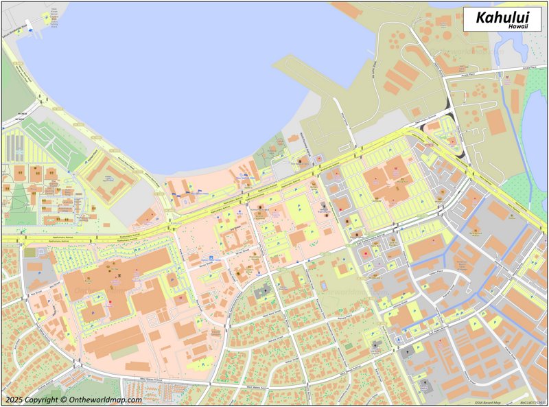 Map of Downtown Kahului