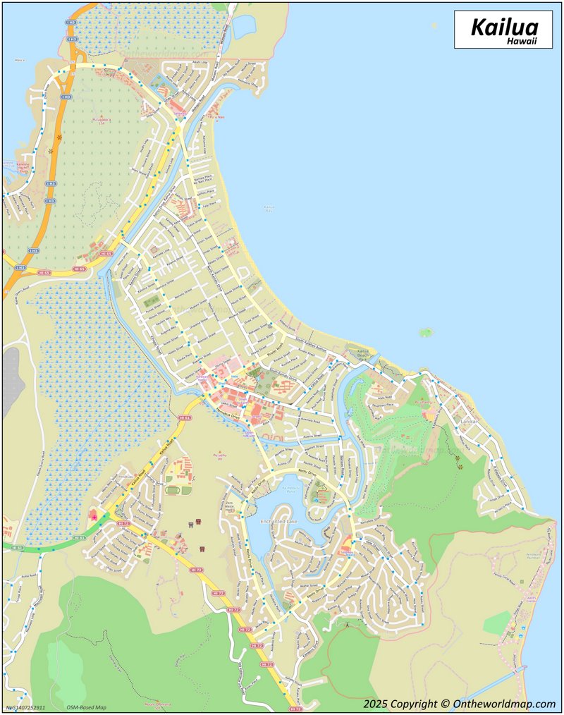 Map of Kailua