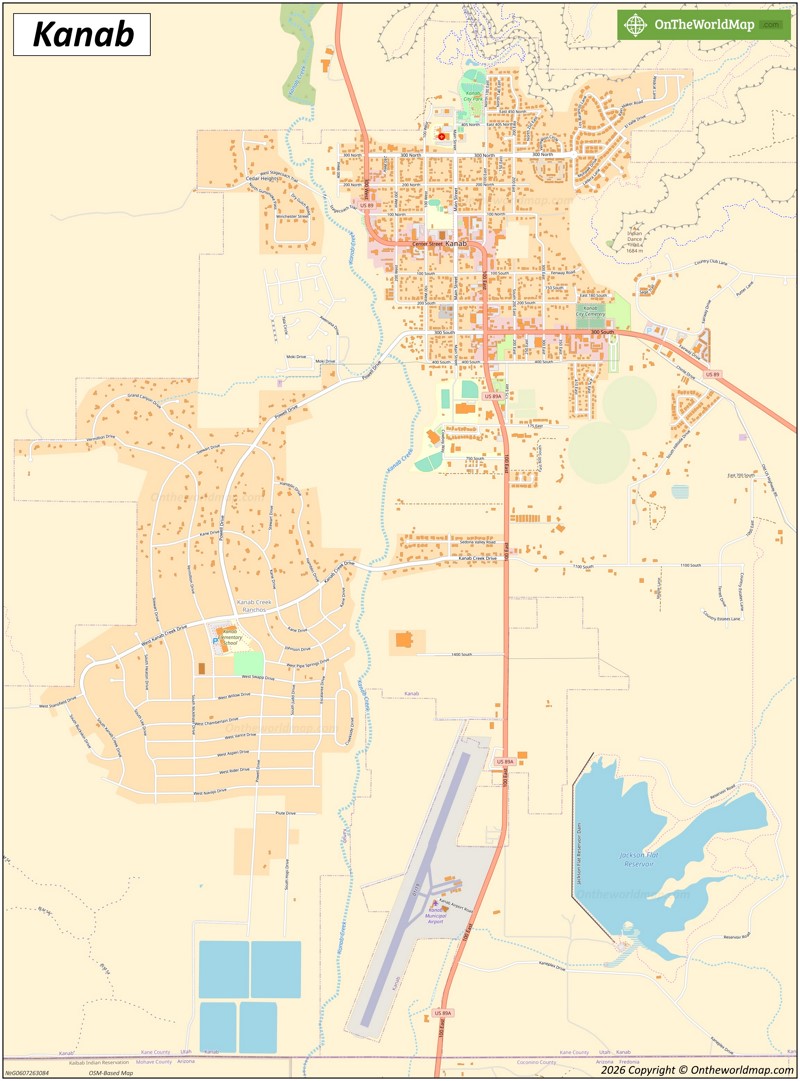 Map of Kanab