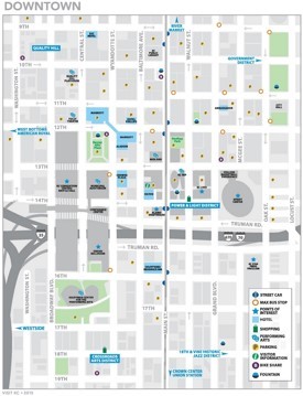 Kansas City downtown map