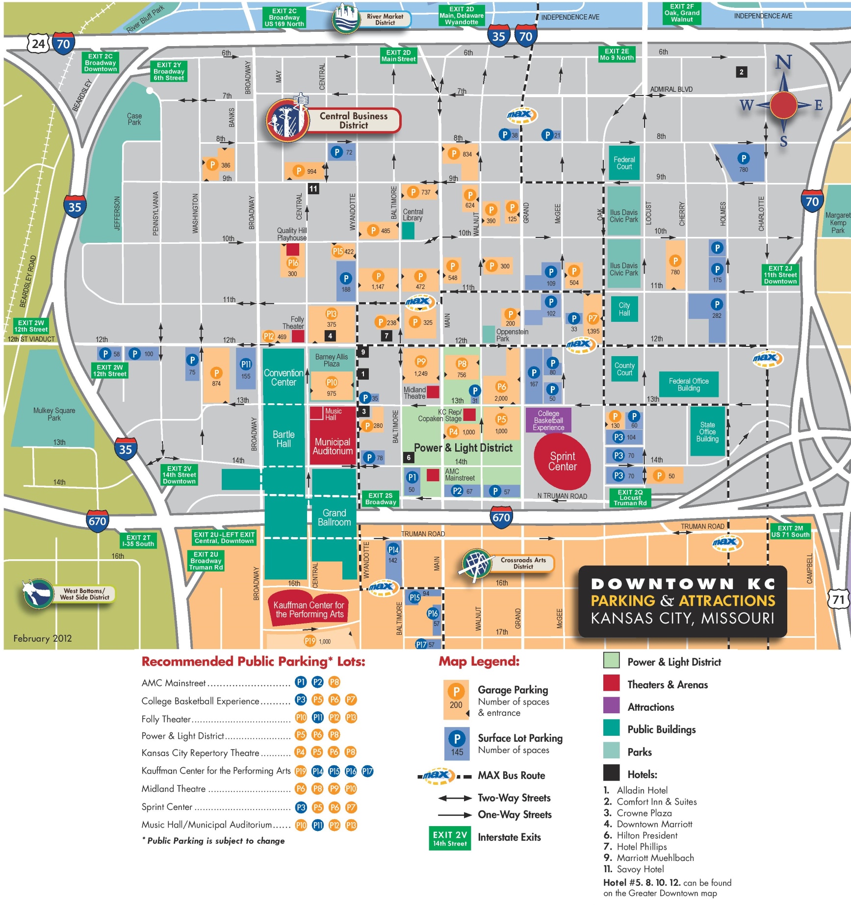 Kansas City Downtown Parking Map 