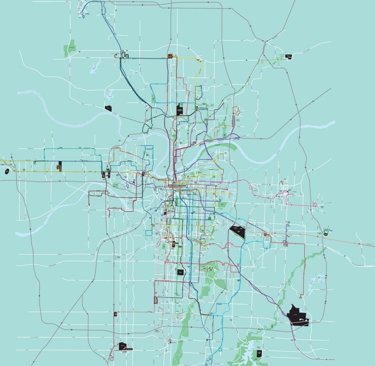 Kansas City transport map