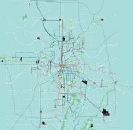 Kansas City transport map