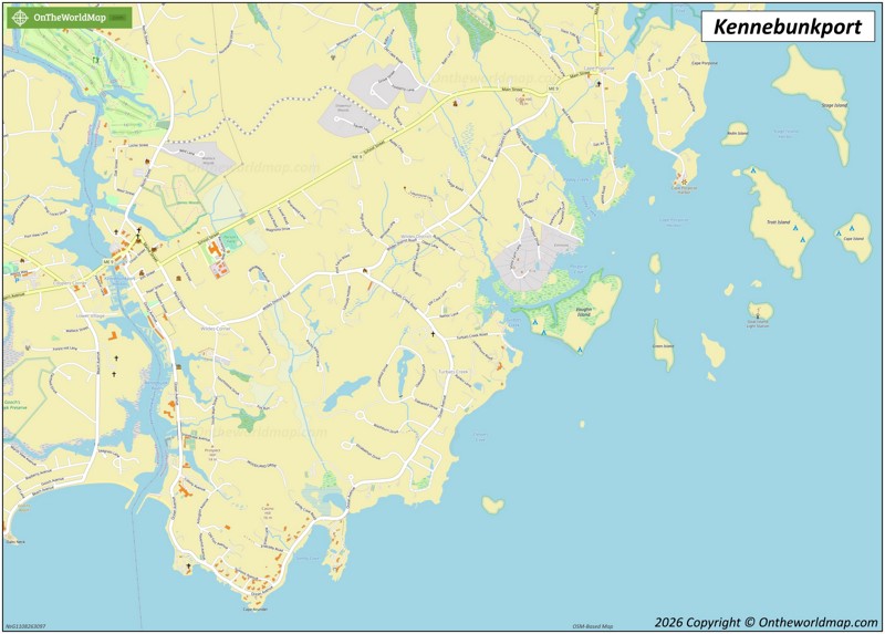 Map of Kennebunkport