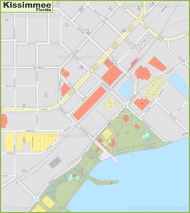 Kissimmee city center map