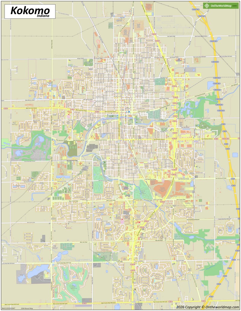 Map of Kokomo
