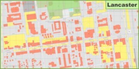 Lancaster downtown map