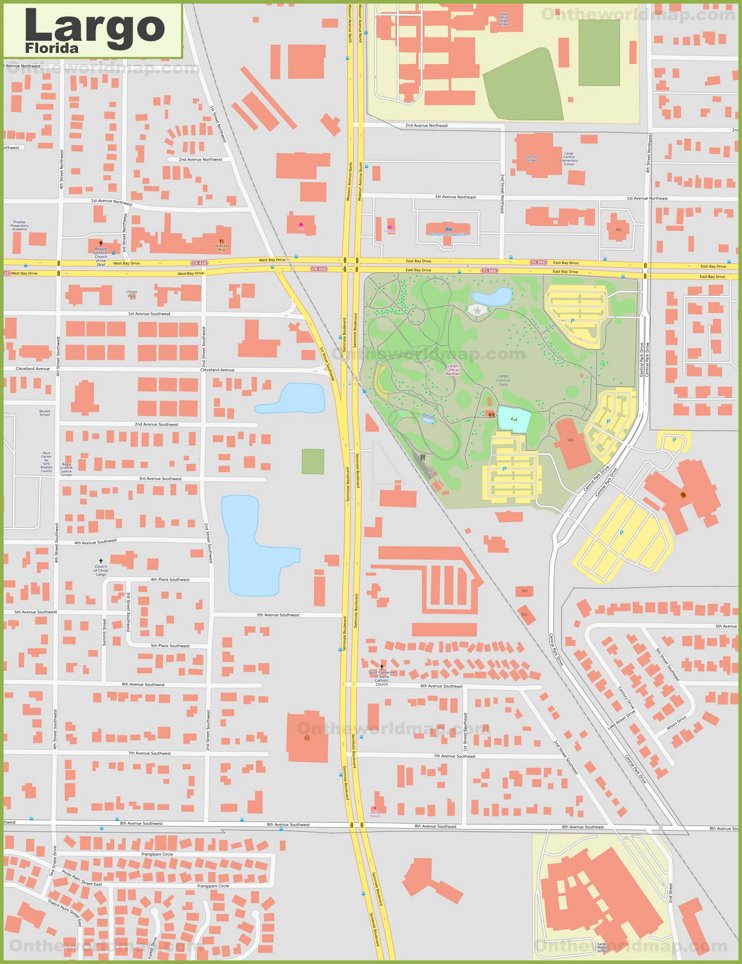 Largo city center map