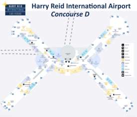Harry Reid Airport Concourse D Map