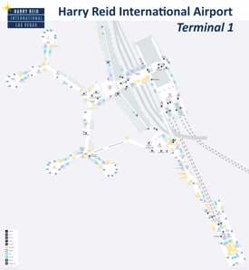Harry Reid Airport Terminal 1 Map