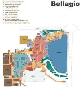 Las Vegas Bellagio hotel map